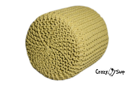 Pletený puf Crazyshop CYLINDER