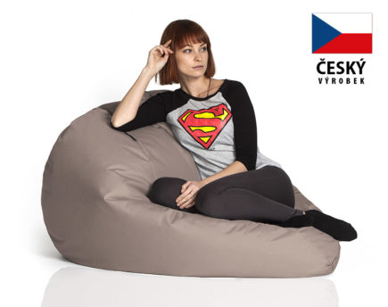 Sedací vak HRUŠKA MEGA, béžová