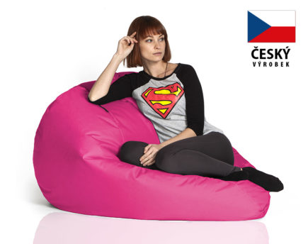 Sedací vak HRUŠKA, růžová