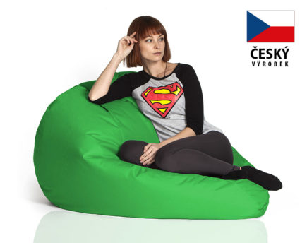 Sedací vak HRUŠKA MEGA, zelená