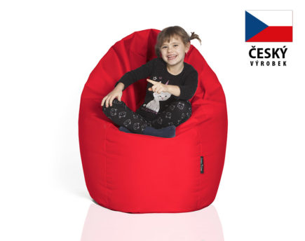Sedací hruška CRAZYSHOP standard, červená