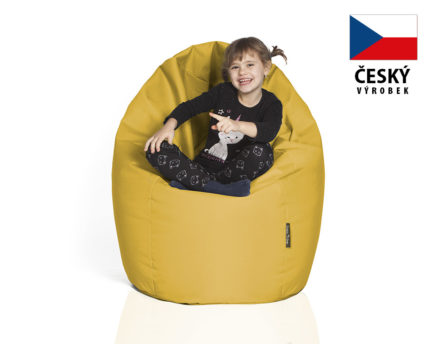 Sedací hruška CRAZYSHOP standard, žlutá