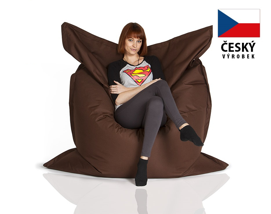 CrazyShop Sedací vak Standard 144×180 cm, hnědý CrazyShop Sedací vak Standard 144×180 cm, hnědý