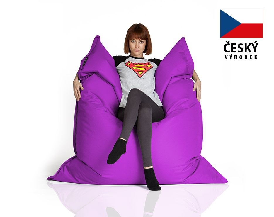 CrazyShop Sedací vak Standard 144×180 cm, lila CrazyShop Sedací vak Standard 144×180 cm, lila