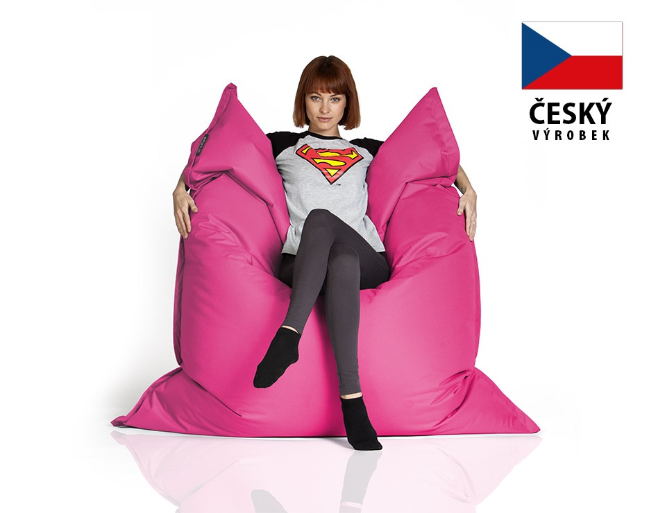 CrazyShop Sedací vak Standard 144×180 cm, růžová CrazyShop Sedací vak Standard 144×180 cm, růžová